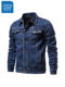 GL Jeans denim jacket for men in spring and autumn 2025 new Korean version with large size slim fit and versatile trendy handsome jacket