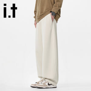 
it:CHOCOOLATE men's casual pants 2026 new loose straight sweatpants spring and autumn sports long pants trendy