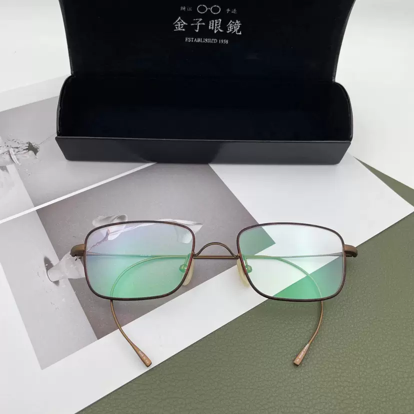 日本kaneko金子眼镜KV79纯钛超轻日本手工镜架复古圆框潮眼镜框-Taobao