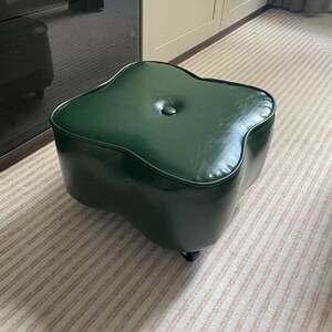 Coffee table for home entrance creative sofa stool beautiful seam stool oil wax leather solid wood living room children's light luxury simple practical