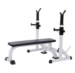 Barbell Rack, Squat Rack, Bench Press Machine, Fitness Equipment, Home Use, Men's Gantry Rack, Bench Press Bench, Barbell Set, Adjustable Height