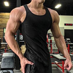 Lightweight, Thick-Threaded, Heavy-Duty, Muscular-Looking Tank Top for Fitness Training, Basketball, Running, Quick-Drying Sports