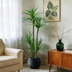 Z10 Artificial Green Plant Dragon Blood Tree High-End Living Room Decorative Tree Indoor Flower Large Fake Plant Potted Floor-Standing Ornament