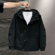 Men's workwear cotton jacket winter hooded cotton thickened warm jacket short jacket men's casual two-cotton jacket