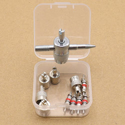 Car Tire Inner Tube, Bicycle, Electric Vehicle Valve, Deflation, Four-In-One Multi-Functional Valve Core Wrench Tool