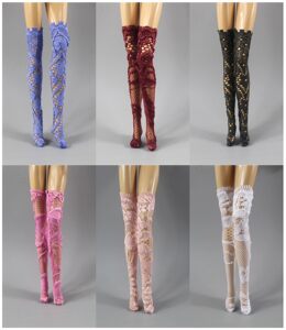 Multiple tight bottomed stockings, five point stocking accessories, lace stockings, FR supermodel, Xinyi, 6 point baby clothes, girl toys