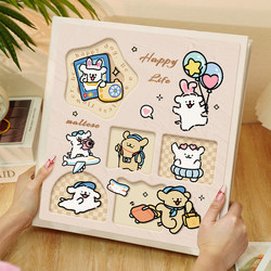 Photo Album, Commemorative Album for Babies and Children, Large Capacity Family Photo Album with Insert Pages for 5inch 6inch Photos