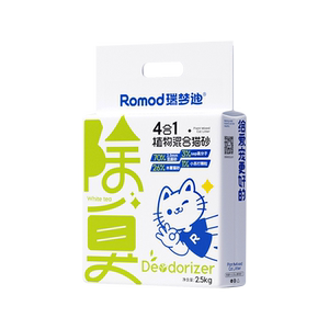 Ruimengdi 4-in-1 mixed plant cat litter, deodorant, low dust, tapioca tofu sand, water-absorbent, non-stick, low deodorant