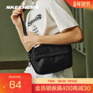 
Skechers genuine Outlets men and women's same large capacity single-shoulder crossbody bag casual sports bag