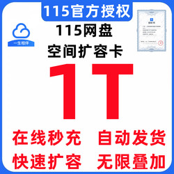 115 Life Network Disk Membership Space Card 1t 5t 10t 20t 30t 50t 100t Expansion with Long-Term Validity