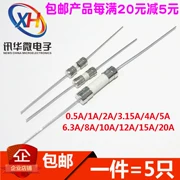 5*20MM gốm sứ 3.6*10MM ống cầu chì thủy tinh có chì 0.5A/1A/3.15A/5A/10A/15A