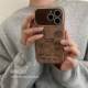 ANNACASE Korean brown line bread coffee large window suitable for iphone17promax apple 15pro mobile phone case 14 new 16 all-inclusive 16 Promax anti-fall protective cover soft