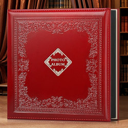 High-Quality Leather Self-Adhesive Laminated Photo Album DIY Photo Album with High-End Adhesive, Large Capacity for Family Storage 6inch