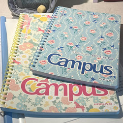 New Kokuyo Campus Kato Wood High-Quality B5 Soft Spiral Notebook, Thickened Student Simple Spiral Notebook, Girly Style, 80 Pages, Thickened Version, Not Easy to Hurt Hands, Notebook