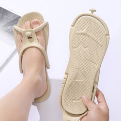 Travel Essentials Beach Slippers for Men, Portable Foldable Summer Swimming Non-Slip Outdoor Sandals for Women