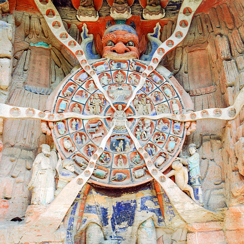 重庆旅游大足石刻一日游宝顶山北山石刻博物馆小包团纯玩周边游