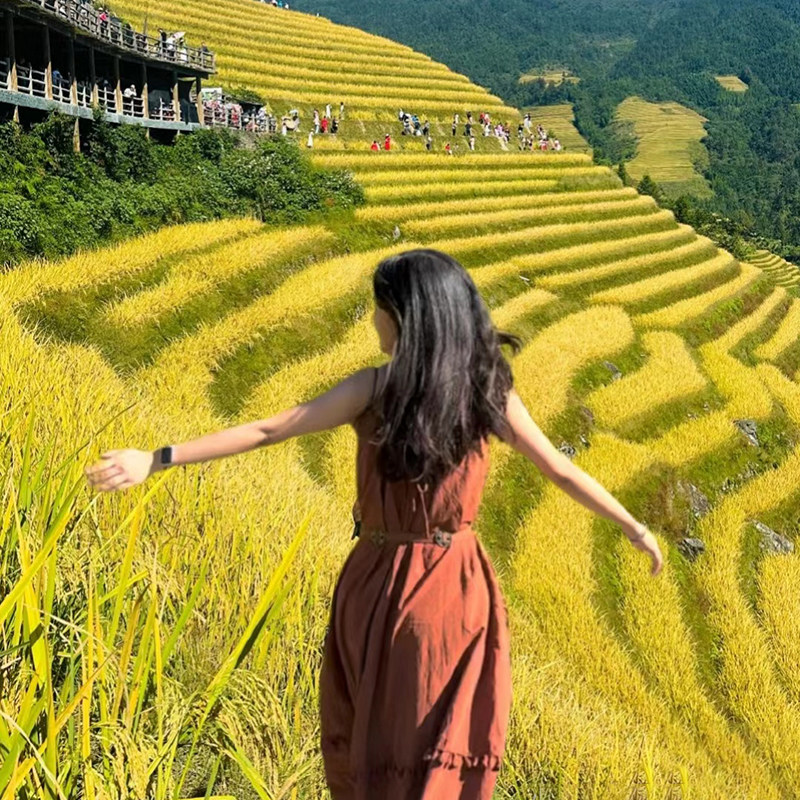 【纯玩含机票】广西桂林旅游龙脊梯田相公山黄洛瑶寨5天4晚跟团游