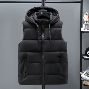 
300*0.5kg large size down cotton vest men's new style loose and fat plus larger outer wear vest camouflage horse clip shoulder