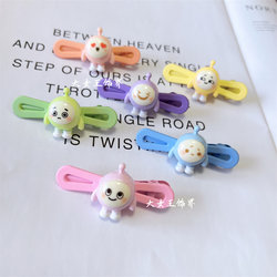 Cartoon Eggman Party Hair Clip Cute Internet Celebrity Bangs Clip Student Hyuna Style Colorful Hairpin Cute Side Clip Hair Accessory