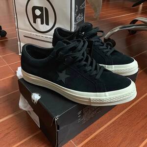 
One Star Kimura reflective one star suede low top men's and women's shoes love bottom black casual sneakers 158477C