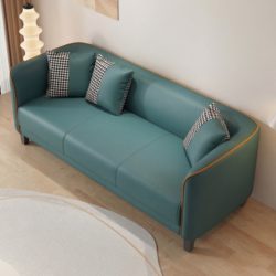 Small Apartment Bedroom and Living Room Fabric Sofa 2026 New Model Italian Minimalist Leisure Straight-Row Sofa That Doesn'T Take up Space