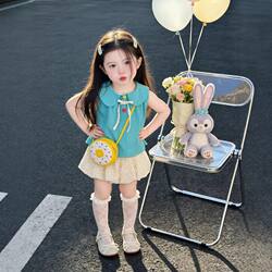 Summer Dopamine Outfit, a Complete Set of Girls' Outfits, Summer Stylish Little Princess Dress, Stunning One-Year-Old Baby Dress