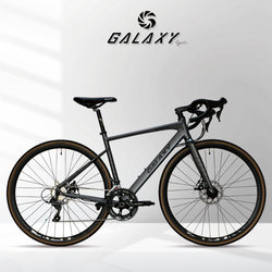 Glais R800 Front and Rear Quick-Release Urban Commuter Bicycle 16-Speed Variable-Speed Road Bike with Curved Handlebars