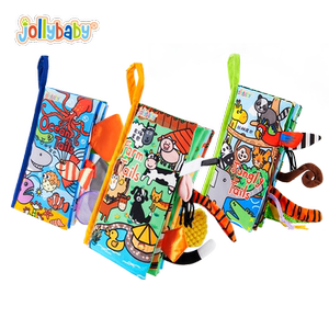 
jollybaby tail cloth book baby can't tear it apart but can be chewed early education tear book baby toy early education enlightenment