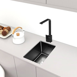 Stainless Steel Sink for Water Bar, Tea Room, Coffee Island, Mini Small Tea Room, Balcony, Handmade Single Sink under Counter