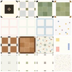 Retro Colorful 400X400 All-Ceramic Tiles for Bathroom, Kitchen, Dining Room, Wall, Balcony, Appendix G, Entrance Hall, Living Room