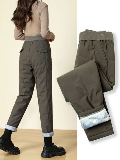 Down pants women's outer wear 2025 new winter - 40 degrees below zero extreme cold Northeast Harbin cold-proof women's cotton pants