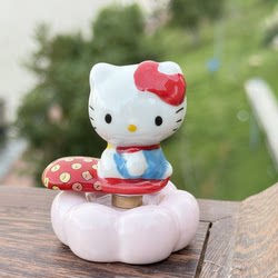 Jingdezhen Kt Cat Rotating Ceramic Crystal Glaze Gourd Ornament from Tao Yang New Village, Full Ceramic Model, Tao Xichuan