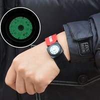 Outdoor Watch With Compass And Luminous Dial For Off-Road Guide 