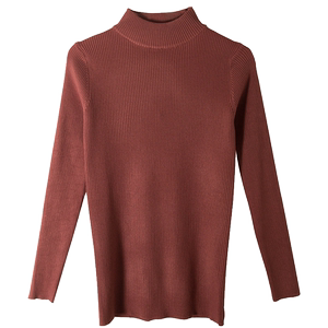 
Half-turtleneck sweater women's bottoming shirt 2025 autumn and winter new slim-fitting and stylish inner top tight-fitting mid-collar sweater