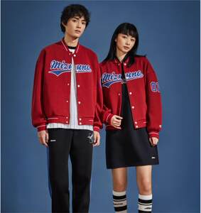 
Mizuno Mizuno men's warm knitted trendy baseball jacket D2CC19H1 original 798