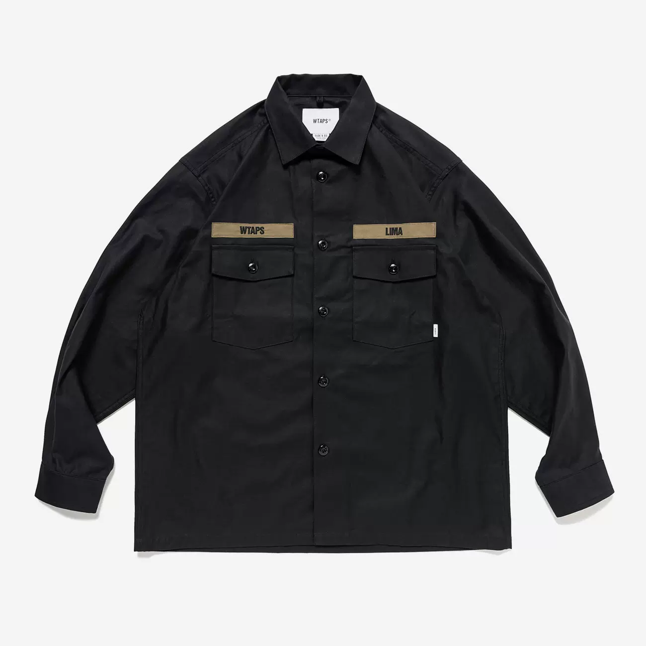 wtaps 24aw deck ls cotton twill textile
