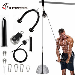 Fitness Equipment Modification Accessories DIY Home High Pulley LAOSHU Bird Pulley Machine Pulley Steel Wire Rope Weight Plate Holder