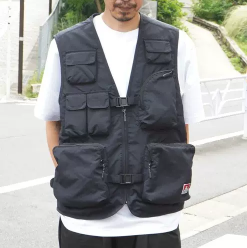 日本代购BEN DAVIS SUPPLEX VEST 多口袋战术马甲-Taobao