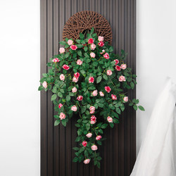Artificial Rose Vines for Wall Hanging, Covering Air Conditioning Pipes, Decorating Living Room Ceilings, Plastic Plants