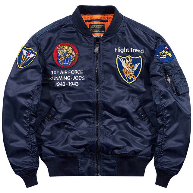 VIP autumn ma1 bomber jacket men's trendy Flying Tigers embroidery ...