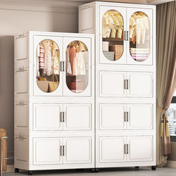 Simple Baby Wardrobe for Home Use, No Installation Needed, Multi-Layer Storage Cabinet for Children's Clothes, Baby Closet Storage Cabinet