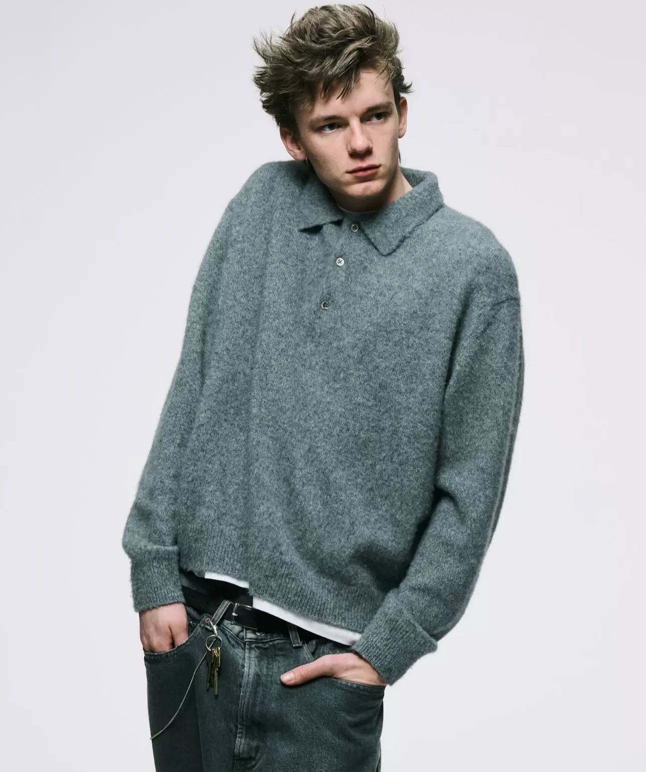 CLESSTE SLUB PILE KNIT POLO ニットポロ CLESSTE SLUB PILE KNIT POLO ニットポロ