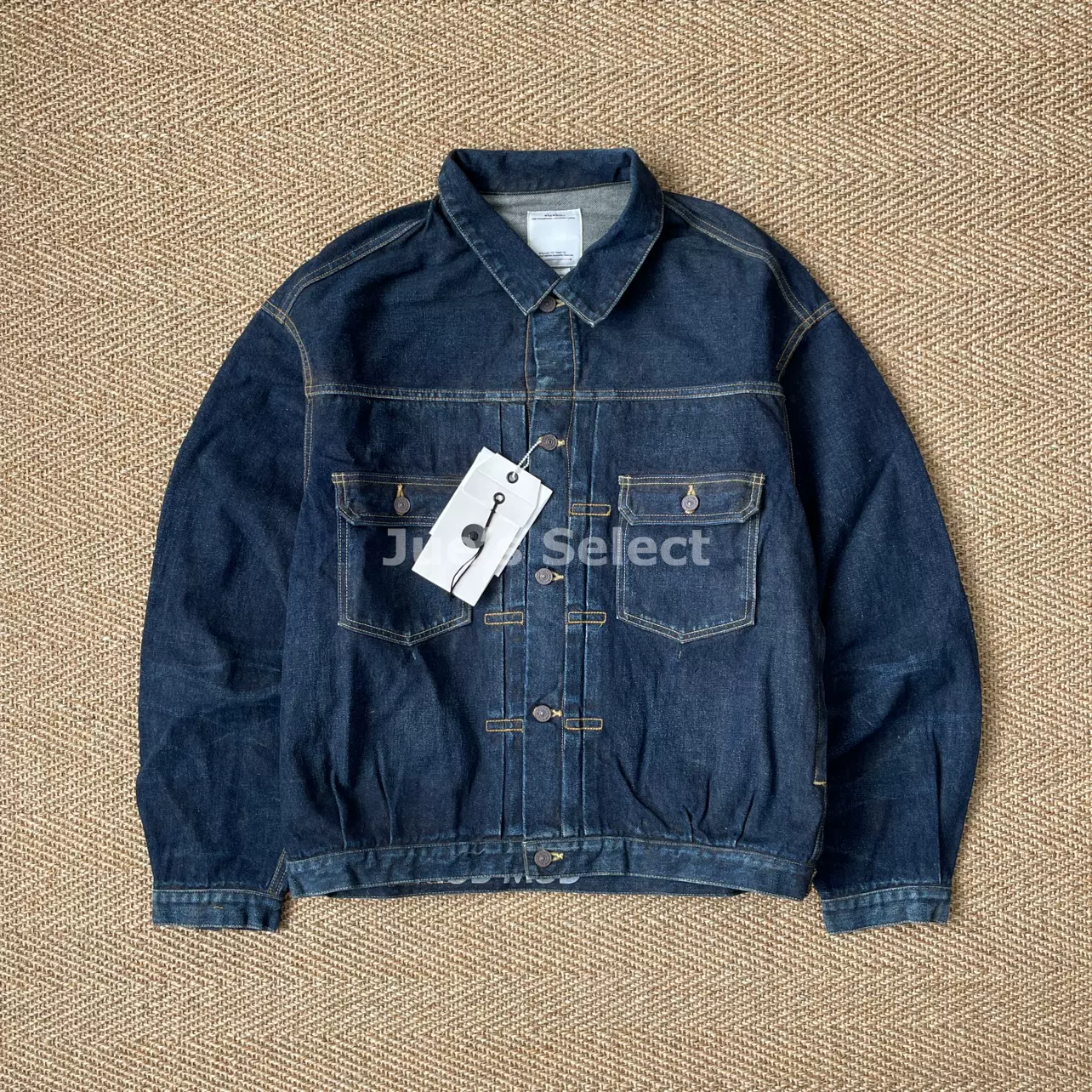 代购visvim SS 101XX JKT DMGD MUD OD 泥染牛仔夹克23AW-Taobao