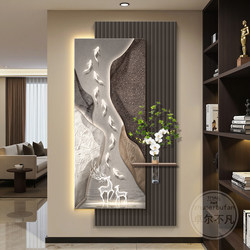 Stone Brings Fortune Entrance Decoration Painting, High-End Wall Art for Hallway and Corridor, 2026 New Model