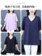 Large size women's pure cotton v-neck short-sleeved top simple and versatile summer new style mother loose and fashionable base shirt T-shirt