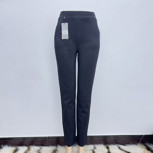 
Slimming hip-hugging little black pants, high-elastic spring and summer thin casual pencil pants, black knitted anklet nine-point pants