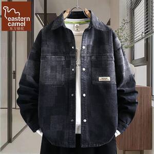 
Oriental Camel Spring and Autumn New Youth Denim Jacket Student Trendy Brand Top Clothes Men's Casual Shirt