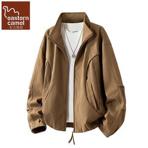 
Oriental Camel American Deconstructed Design Lapel Jacket Men's Spring and Autumn Loose Casual Boys Work Jacket