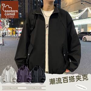 
Oriental Camel spring and autumn men's jackets for junior and high school students, handsome, trendy American jackets for boys