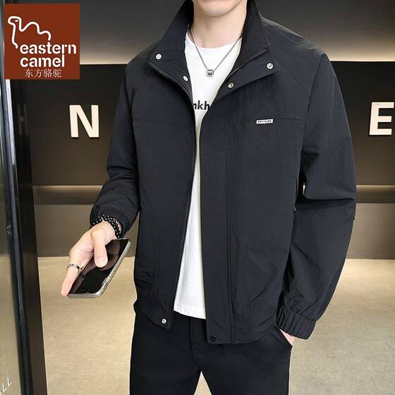 
Oriental Camel New Men's Stand Collar Jacket Spring and Autumn Casual Versatile Youth Trendy Brand Charge Top for Men